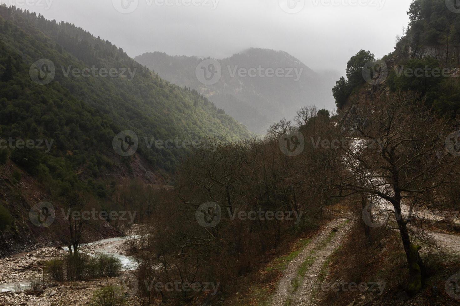 paesaggi a partire dal tzoumerka naturale parco foto