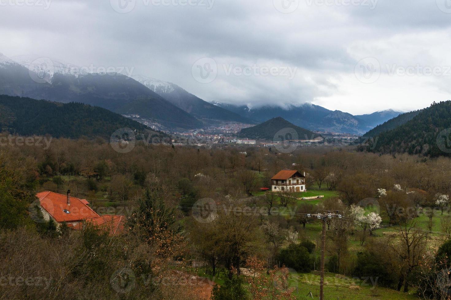 paesaggi a partire dal tzoumerka naturale parco foto