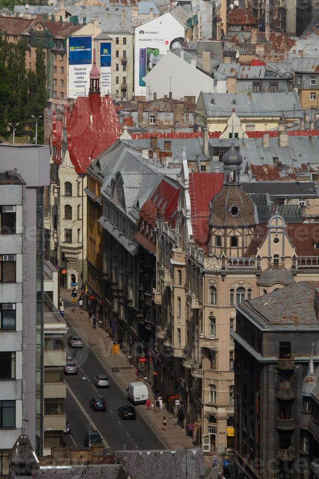 riga a partire dal sopra nel il estate foto