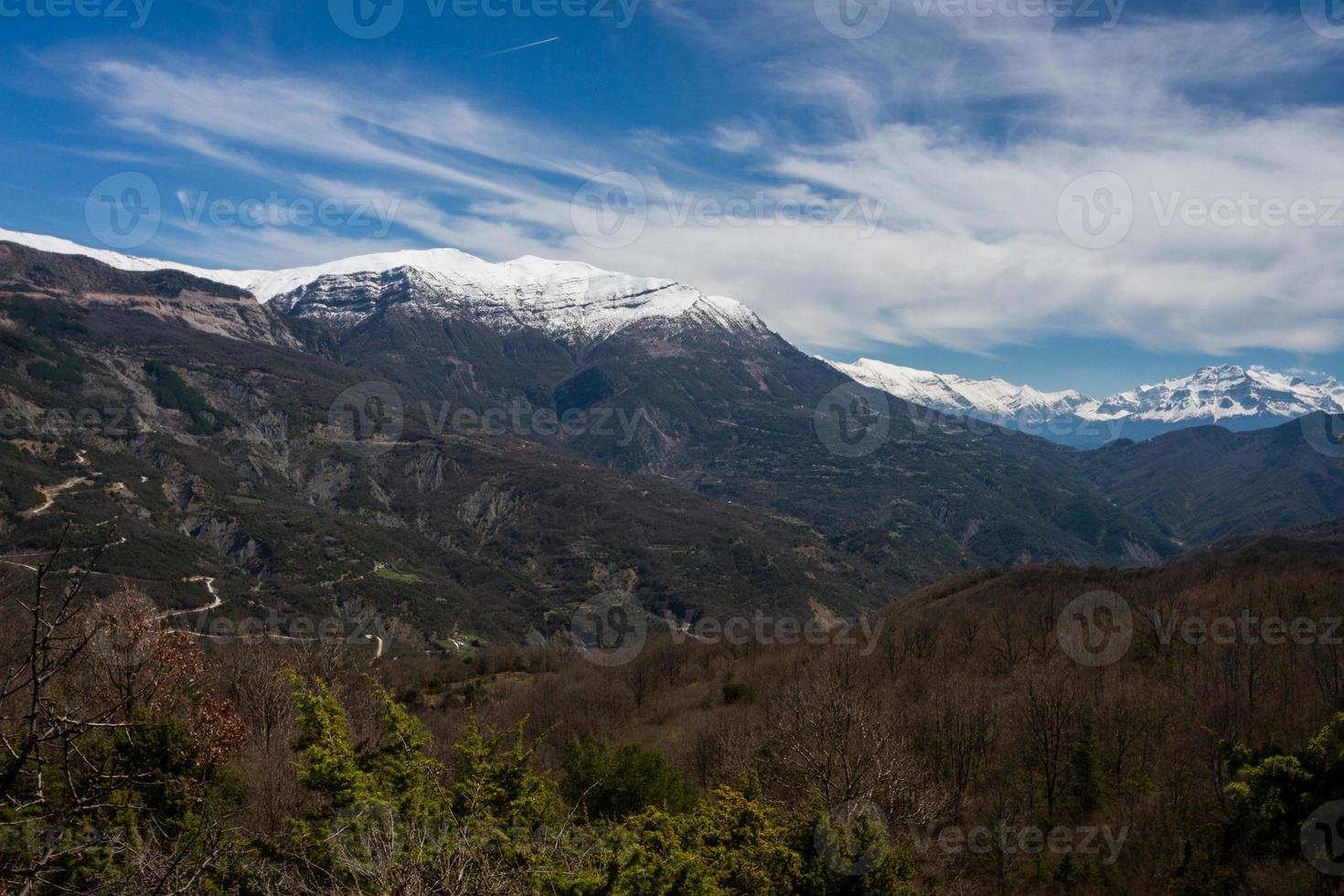 paesaggi a partire dal tzoumerka naturale parco foto