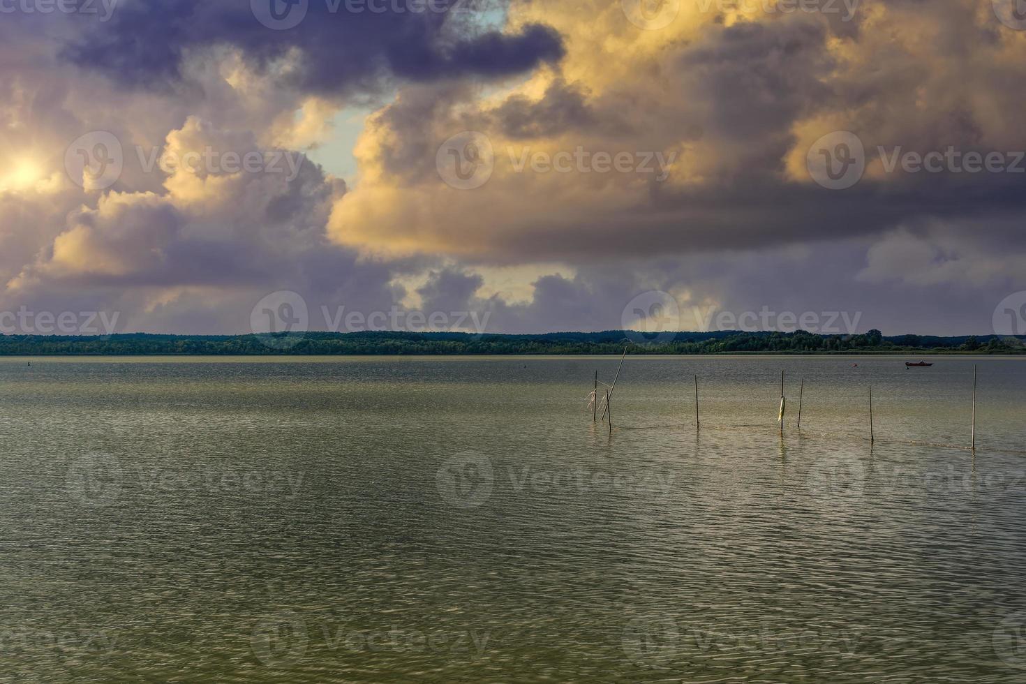 sera nel nel mueritz nazionale parco nel Meclemburgo lago distretto, germania foto