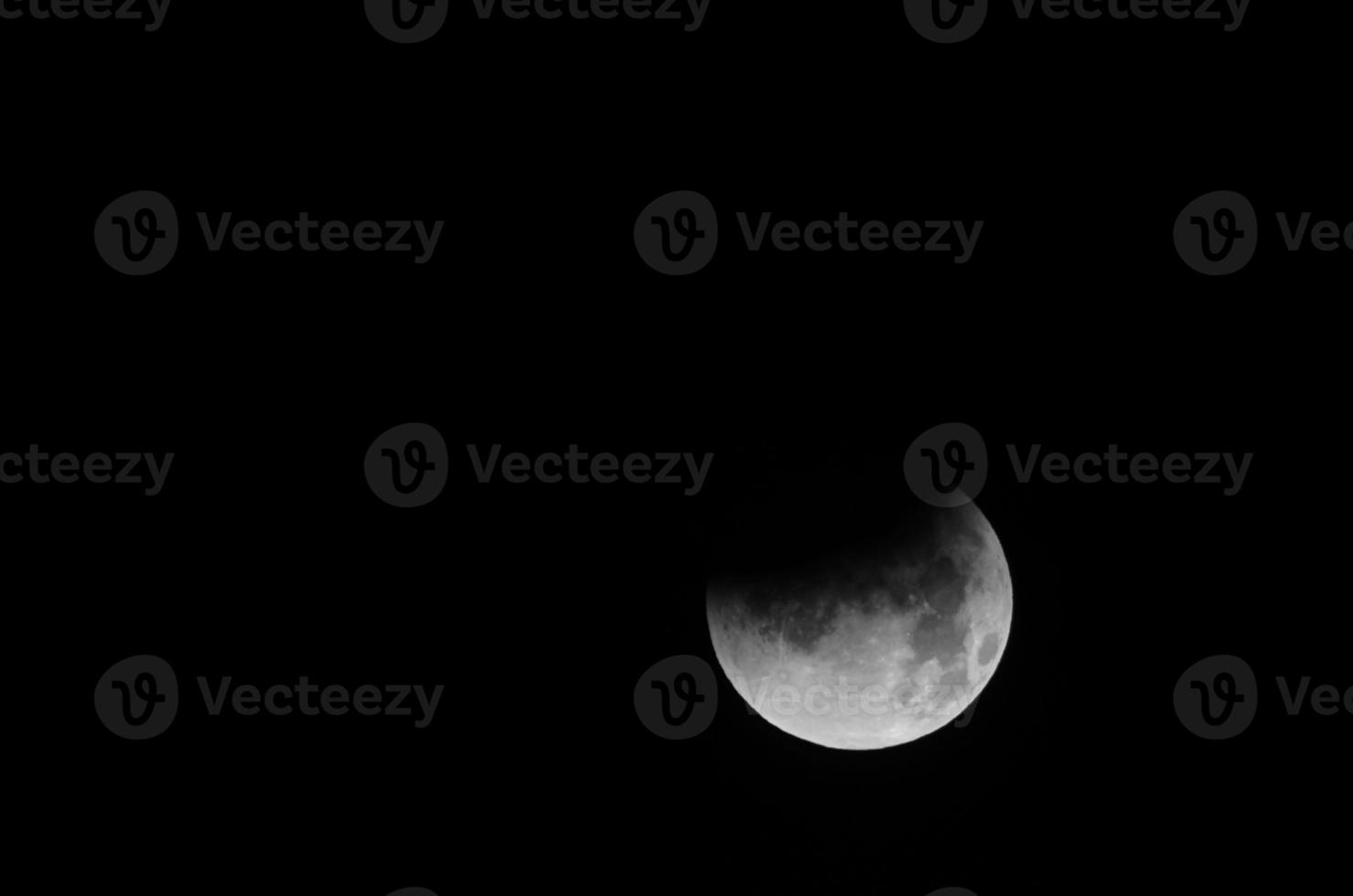 Luna Visualizza su nero sfondo foto