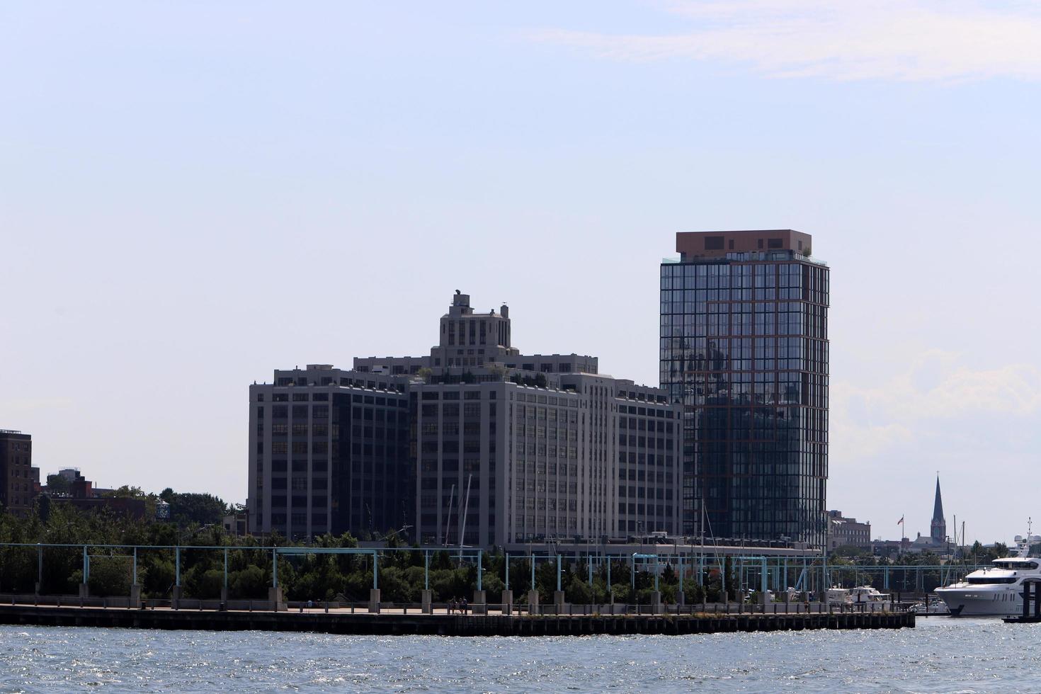 nuovo York Stati Uniti d'America 4.09.2022. nuovo York è collocato a il confluenza di il hudson fiume in il atlantico oceano. foto