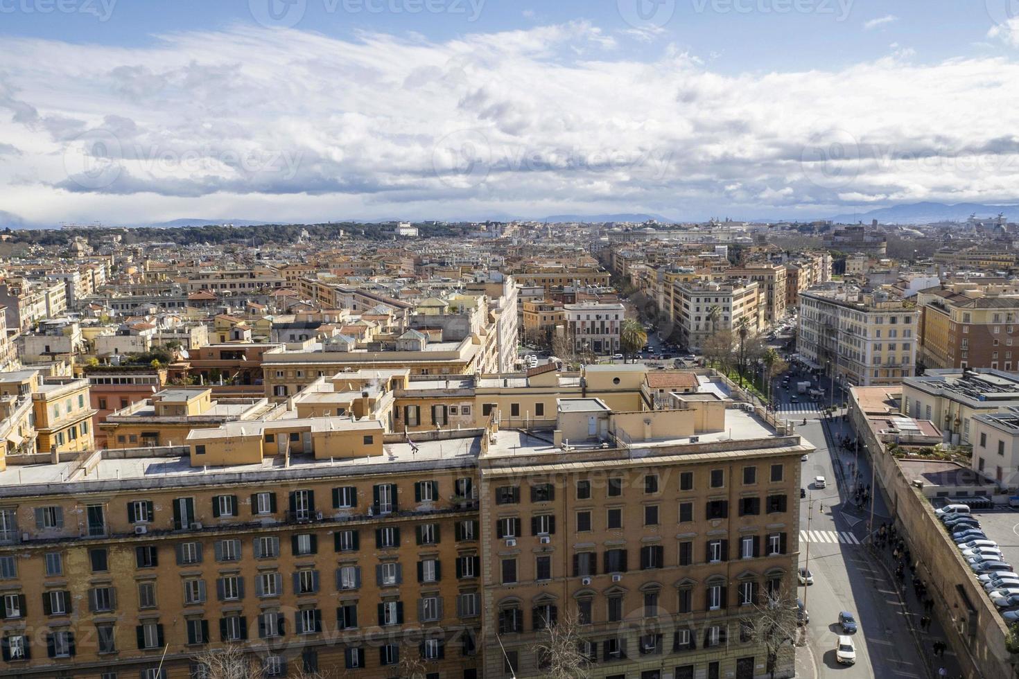 roma aereo Visualizza paesaggio urbano a partire dal Vaticano Museo foto