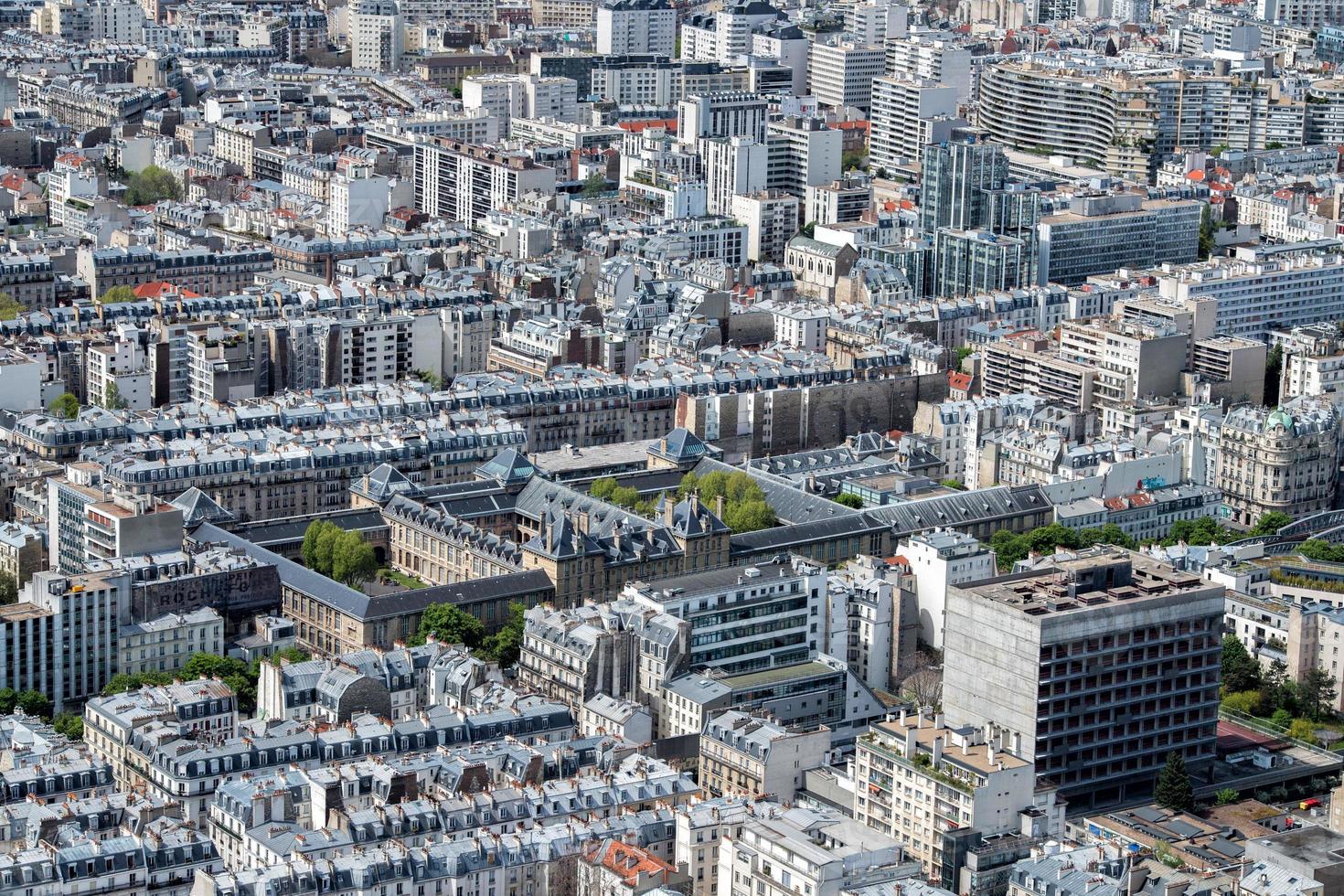 Parigi soleggiato blu cielo aereo Visualizza foto