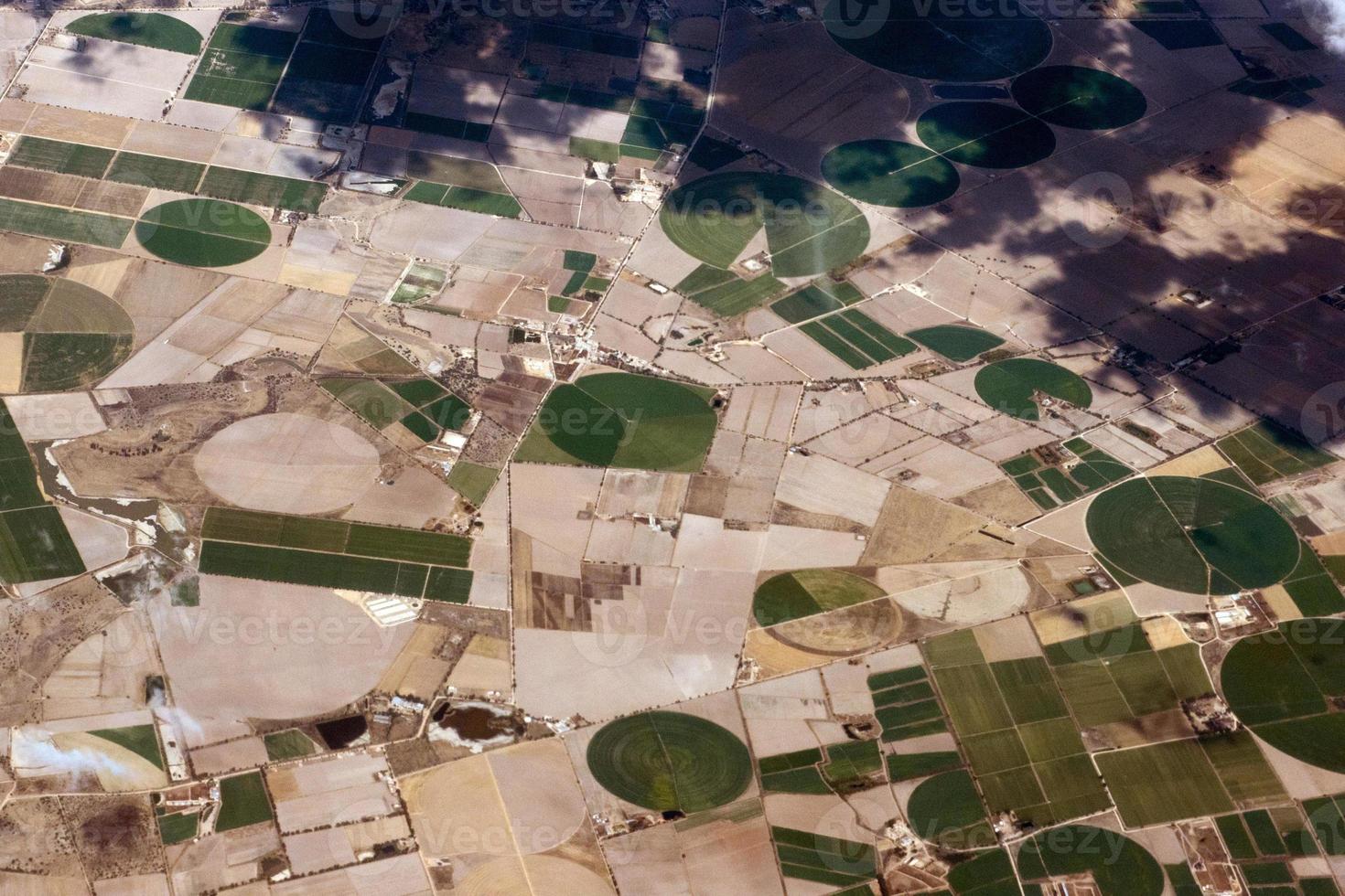 allevato i campi aereo Visualizza paesaggio foto