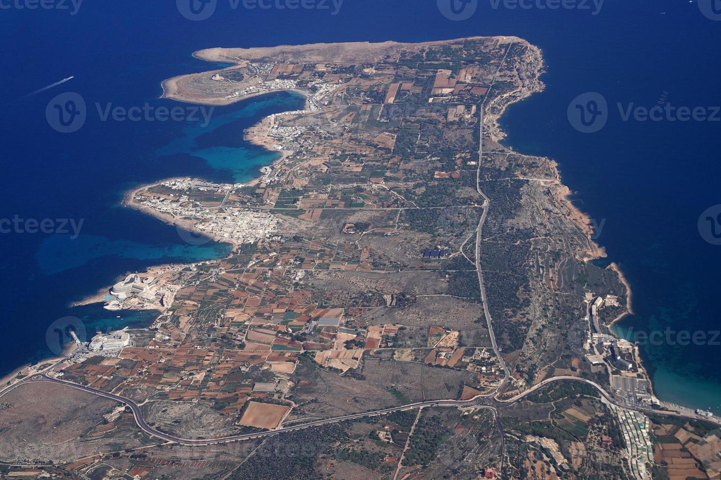 Malta aereo paesaggio a partire dal aereo foto