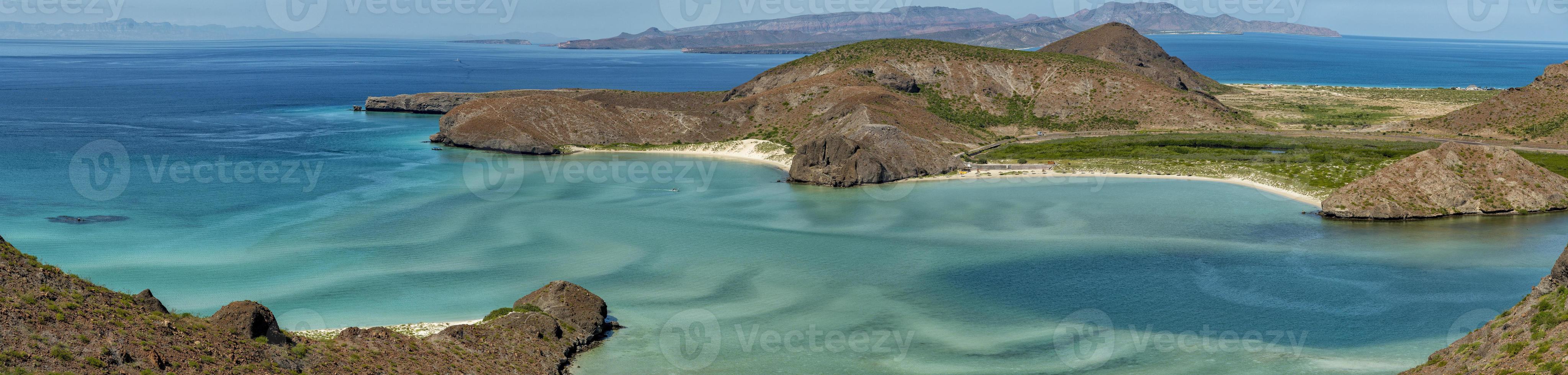 balandra spiaggia baja California sur aereo panorama foto