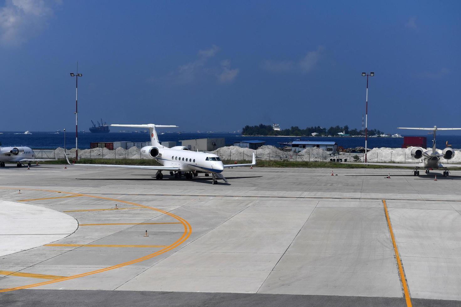 maschio, Maldive - febbraio 11 2018 - maschio Maldive internazionale aeroporto foto