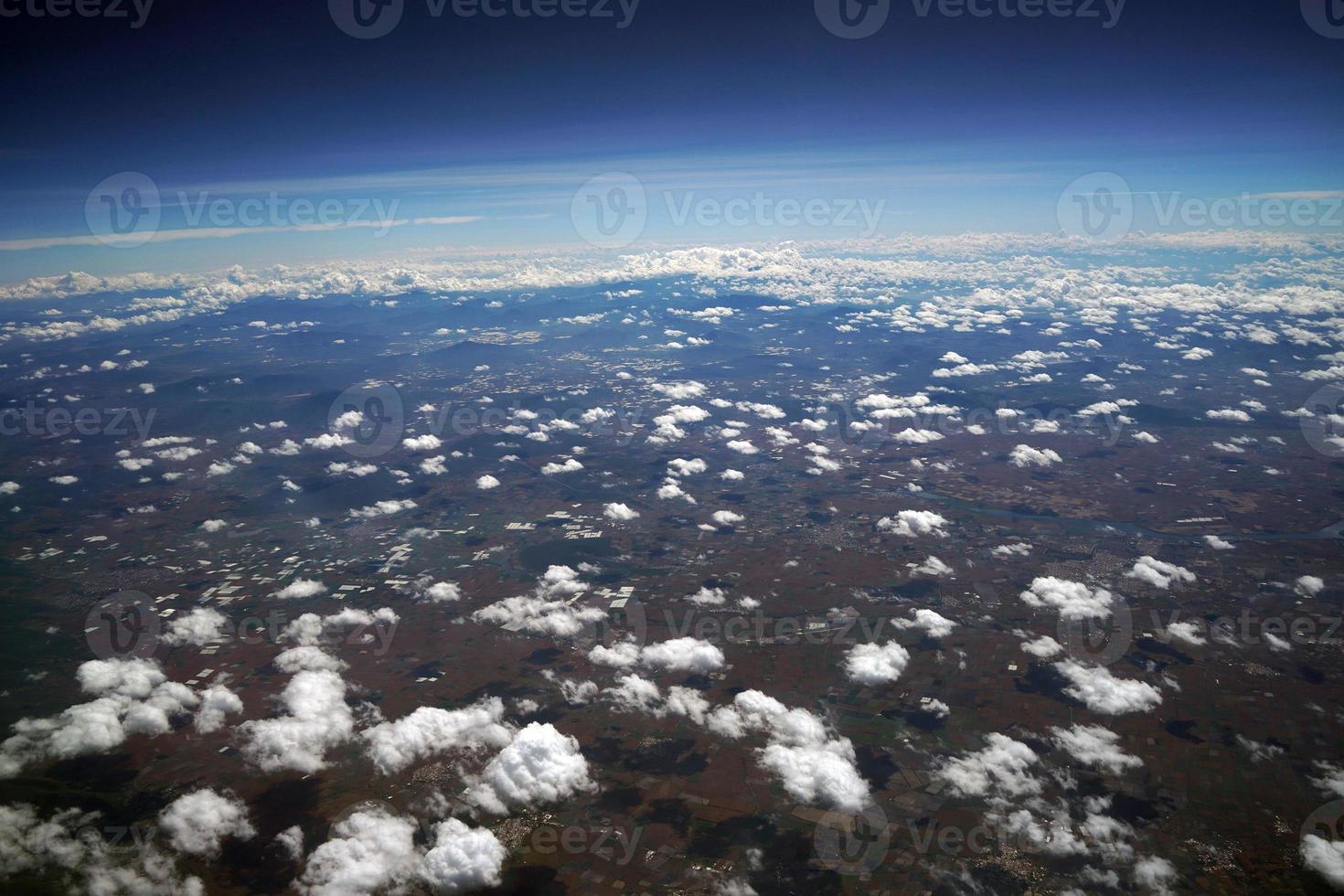 allevato i campi vicino Guadalajara jalisco aereo panorama paesaggio a partire dal aereo foto