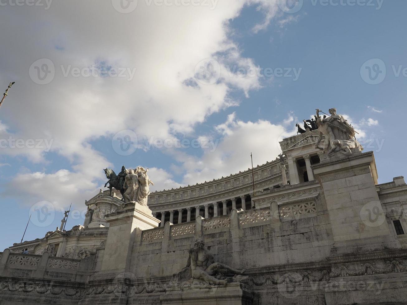 altare della patria Roma Italia Visualizza su soleggiato giorno foto