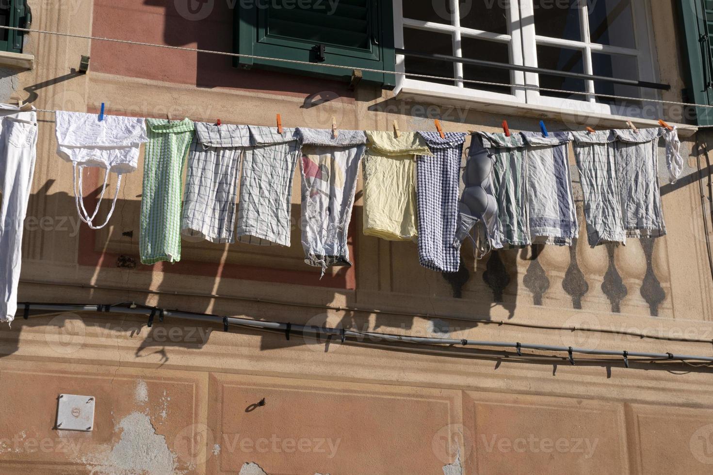 camogli Casa Abiti essiccazione per il sole foto