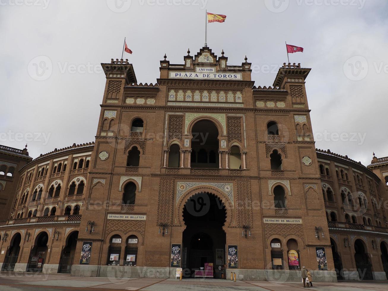 Madrid plaza de toros Toro combattente storico arena las ventas foto