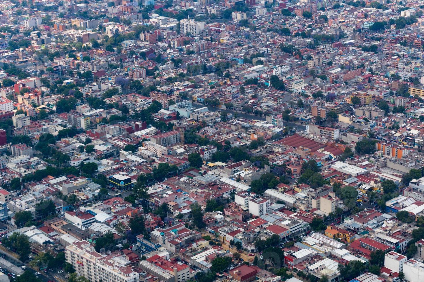 Messico città aereo Visualizza paesaggio urbano panorama foto