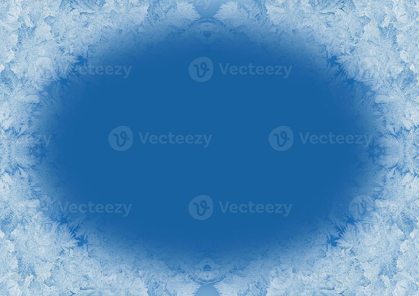 Natale sfondo nel di moda colore 2020 classico blu. inverno gelido finestra Pannello con copia spazio. foto