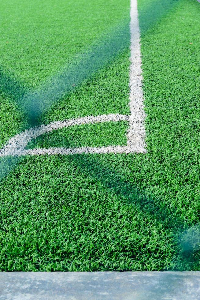 campo da calcio in erba sintetica foto