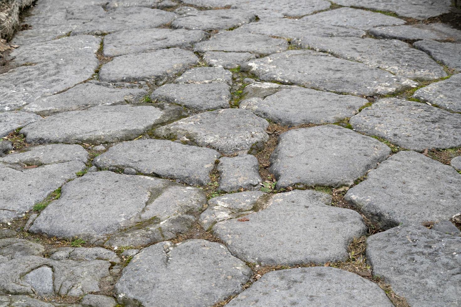pompei rovine romano sentiero strada pedone camminare foto