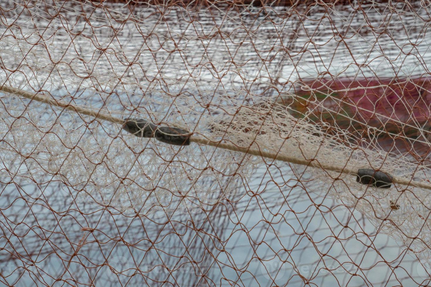 pesca pescatore netto sospeso dettaglio foto