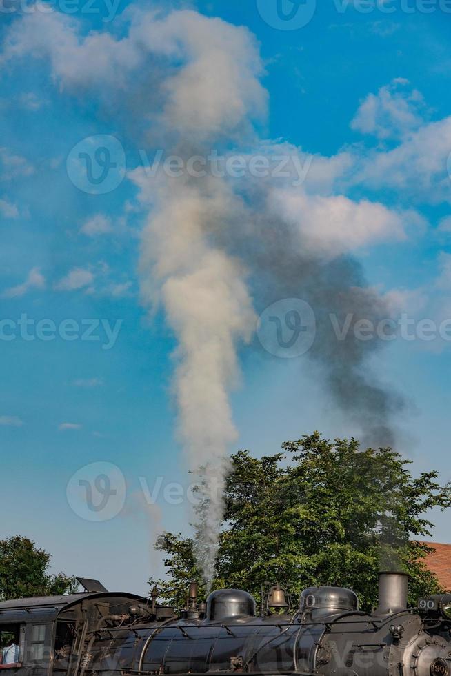 vecchio vapore motore ferro treno dettaglio vicino su foto