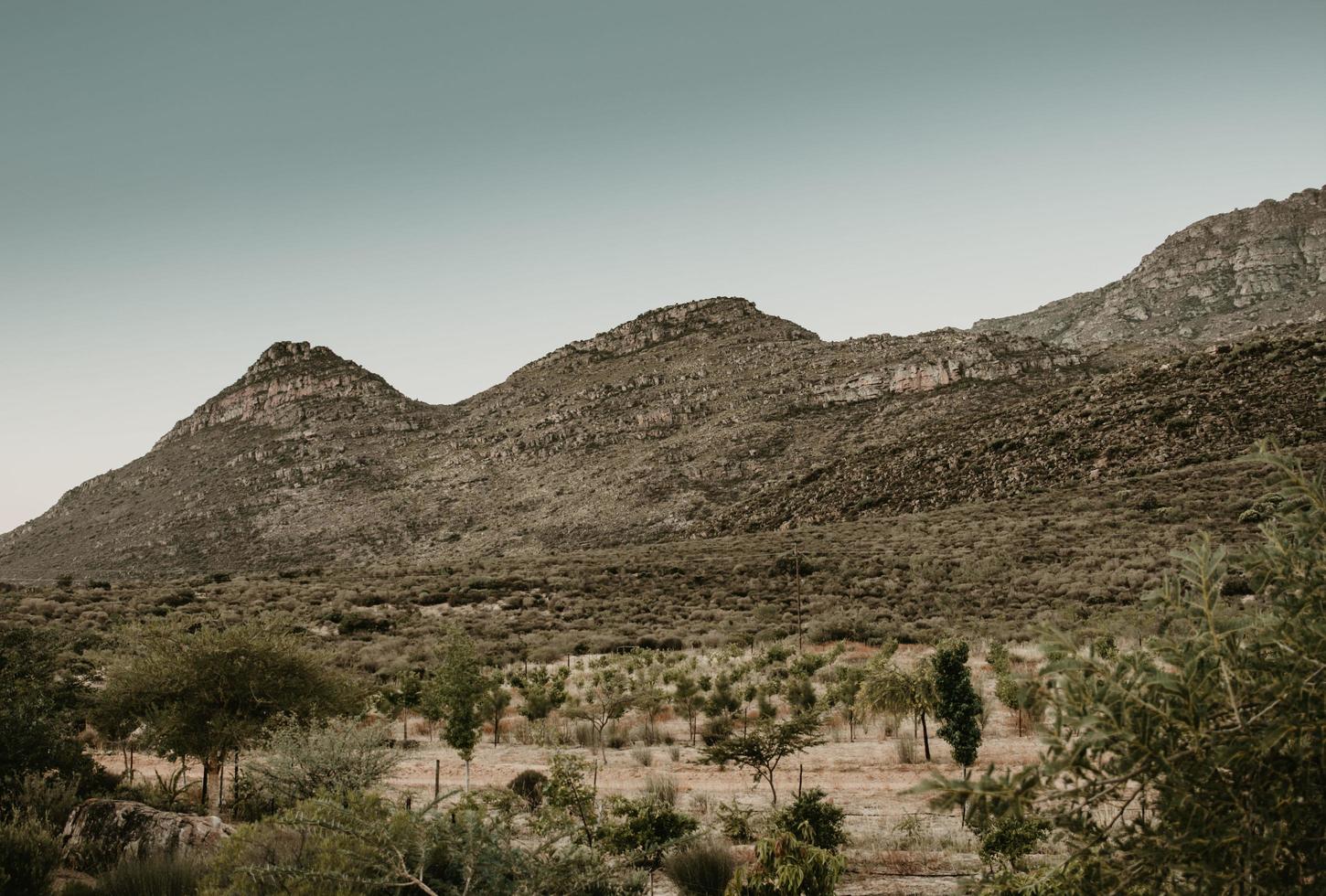 paesaggio di montagna in sud africa foto