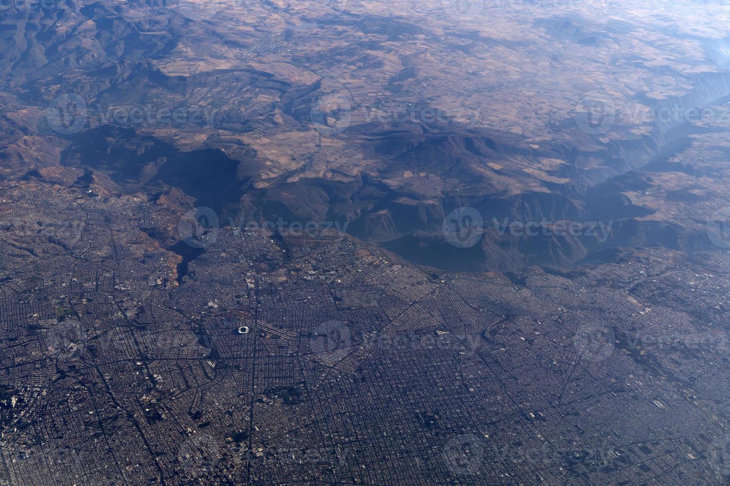 Messico Guadalajara città aereo Visualizza panorama paesaggio foto