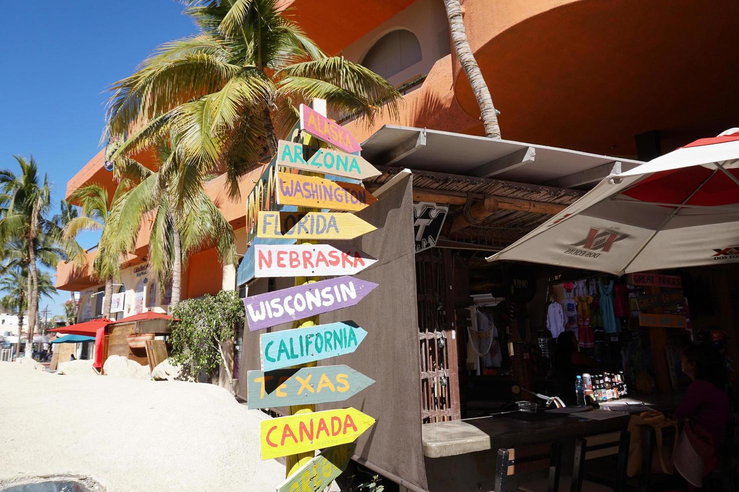 cabo san Luca, Messico - gennaio 25 2018 - Pacifico costa cittadina è affollato di turista foto