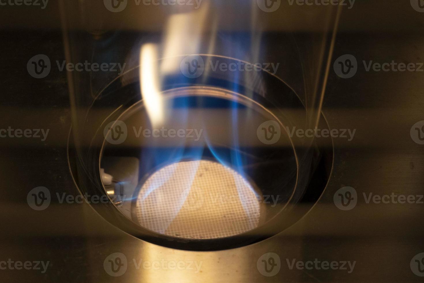 gas riscaldatore fiamma dettaglio vicino su foto