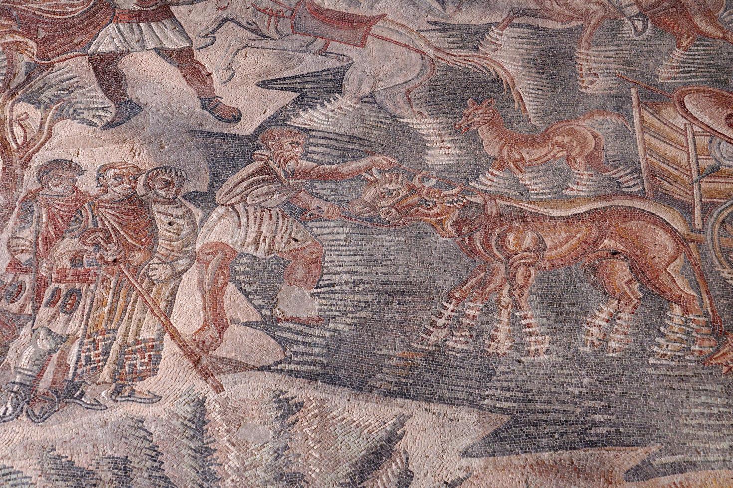 villa del tellaro sicilia gratuito iscrizione mosaico romano foto