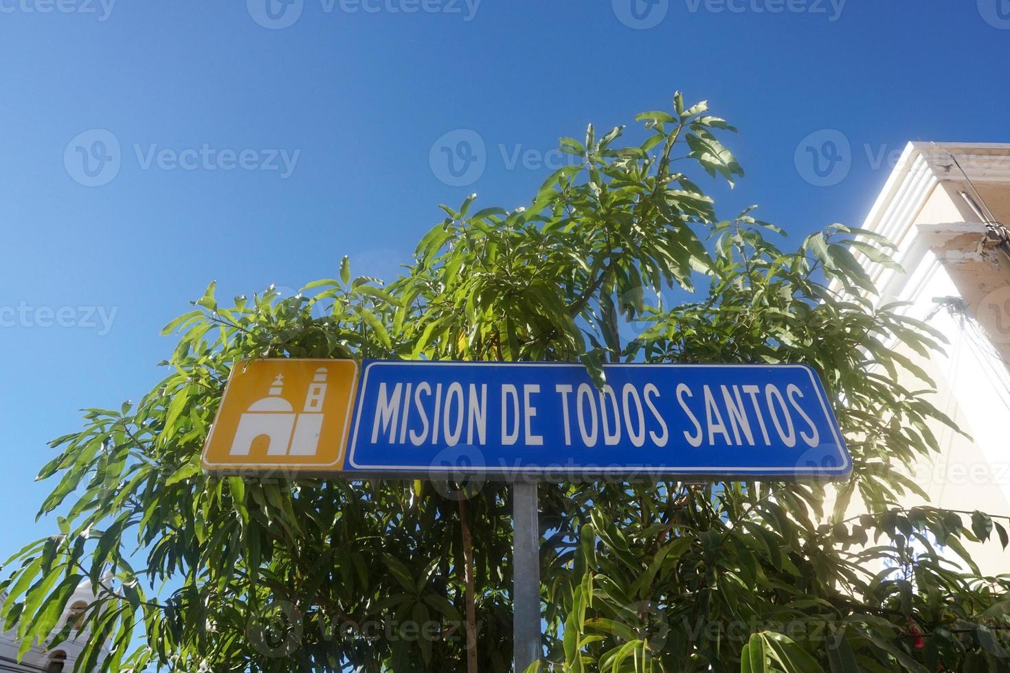todos santos missione Chiesa Messico baja foto