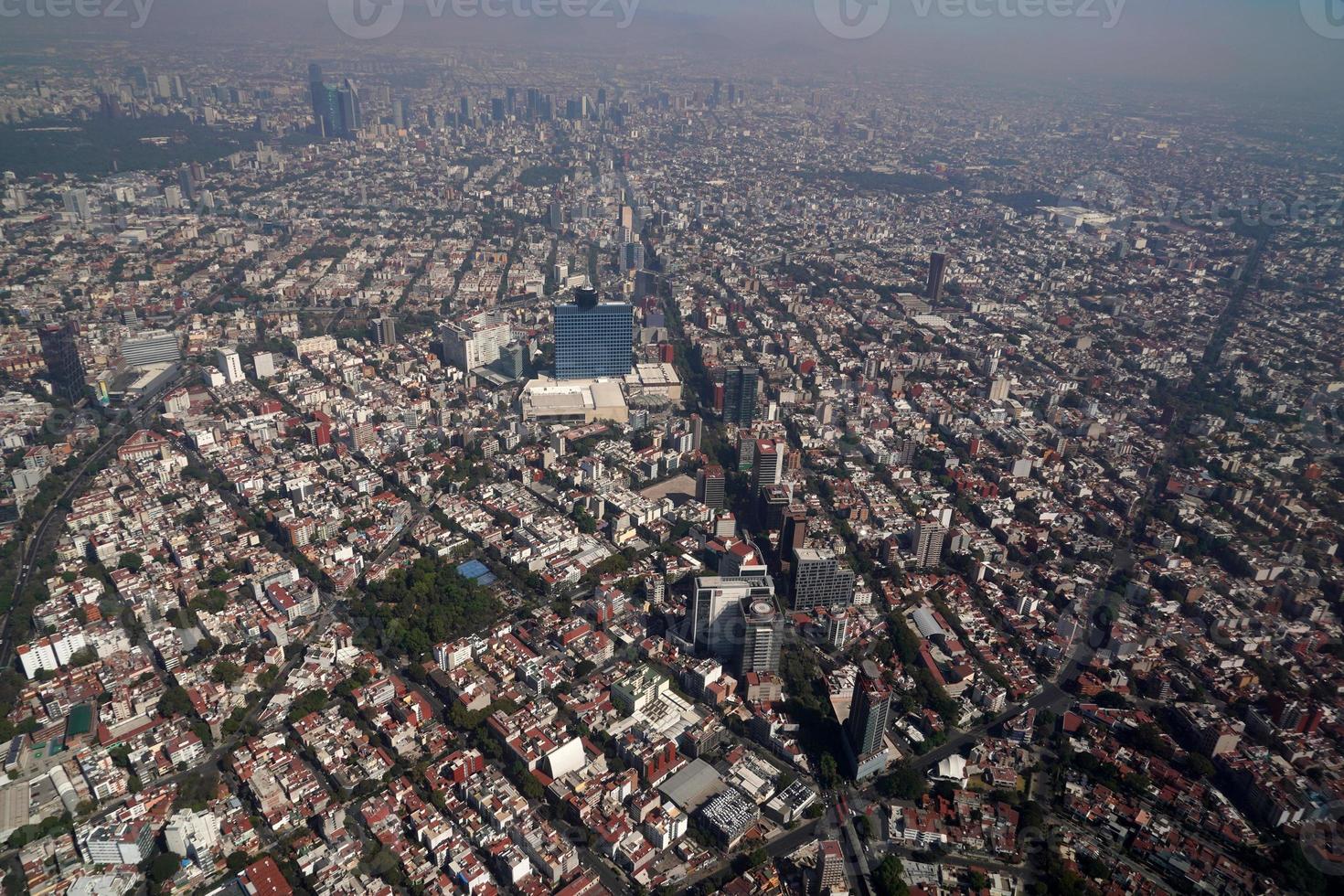 Messico città aereo Visualizza paesaggio urbano panorama foto