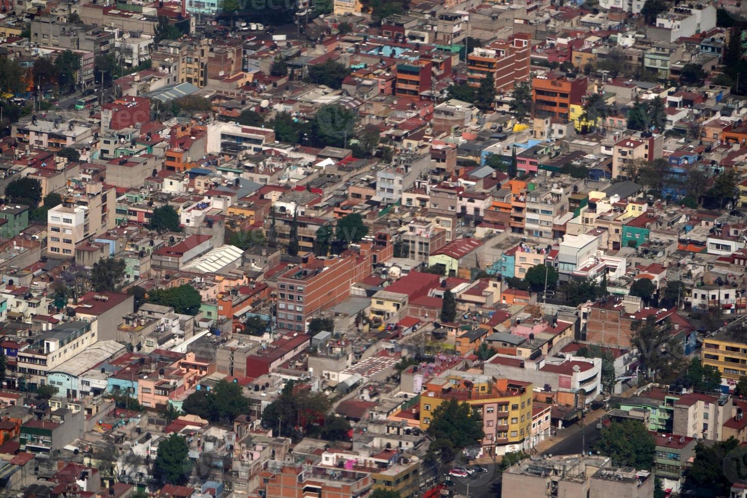 Messico città aereo Visualizza paesaggio urbano panorama foto