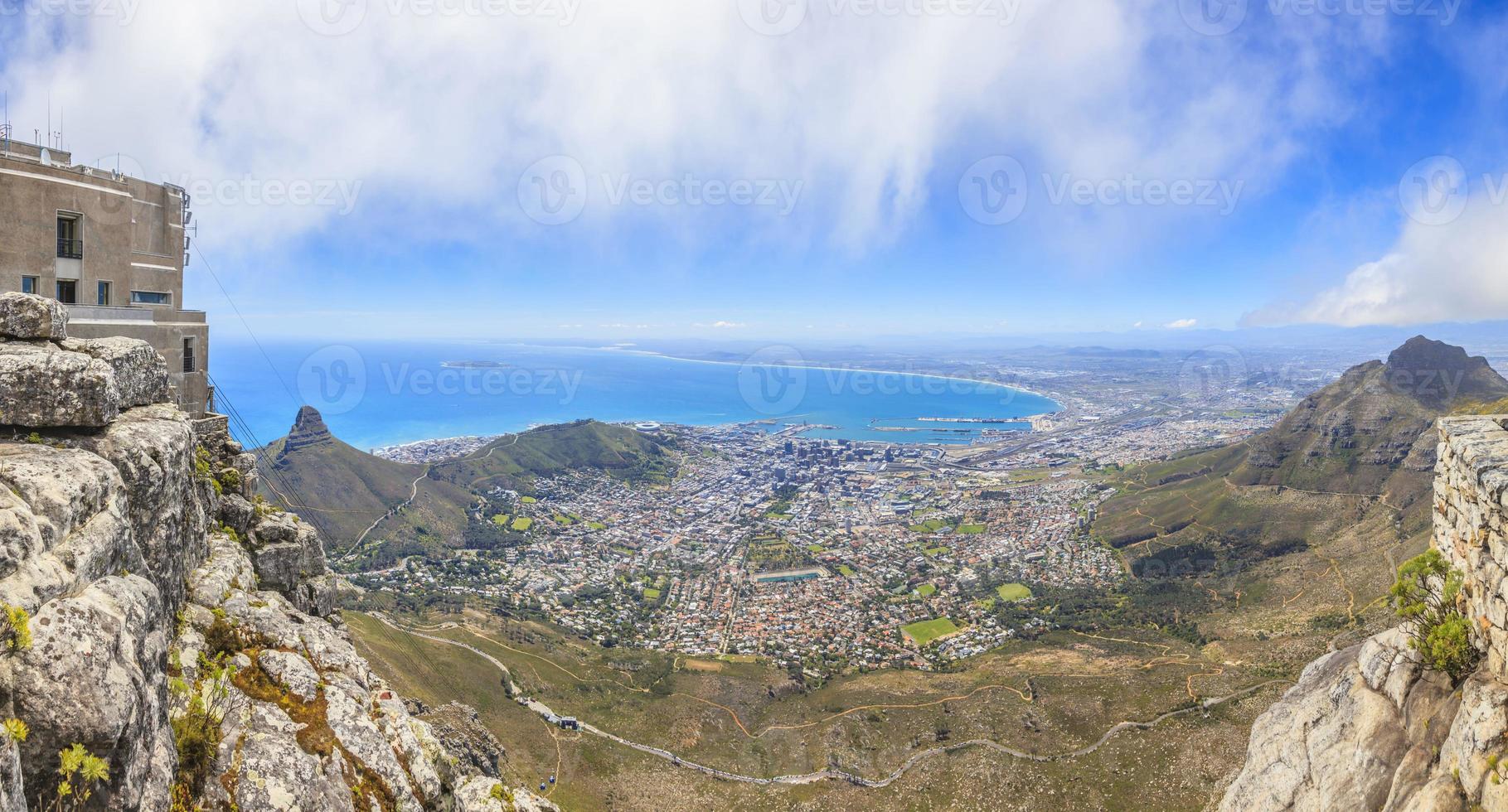 panorama di capo cittadina a partire dal tavolo montagna foto