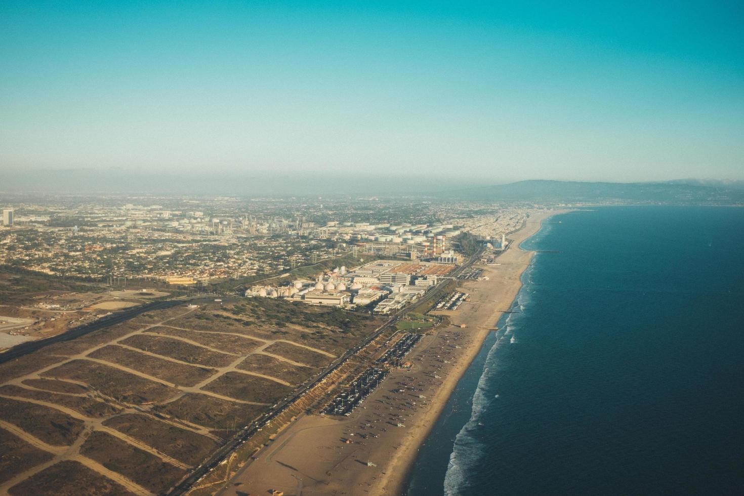 guarda oltre la costa di los angeles foto