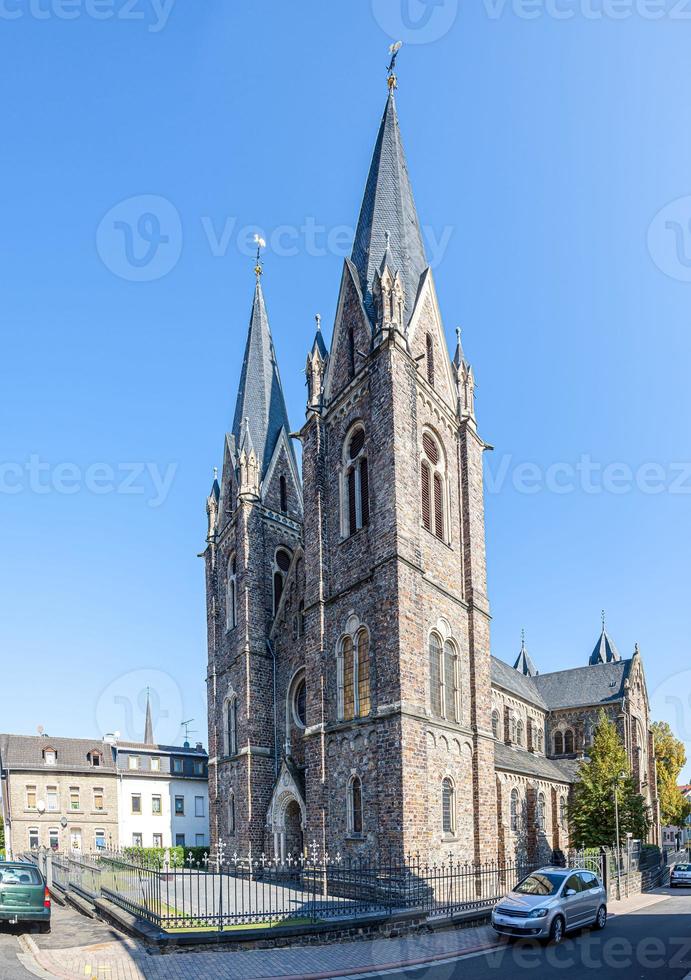 Visualizza di storico Chiesa nel cittadina cattivo duerkheim nel Sud Germania foto