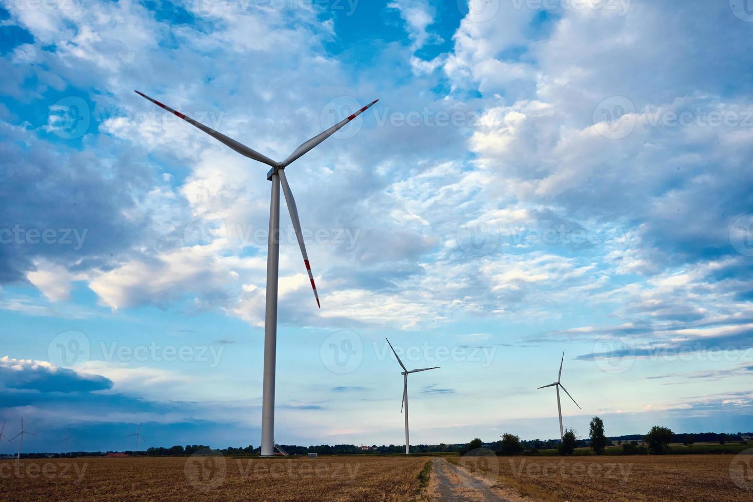 vento turbina nel il campo foto