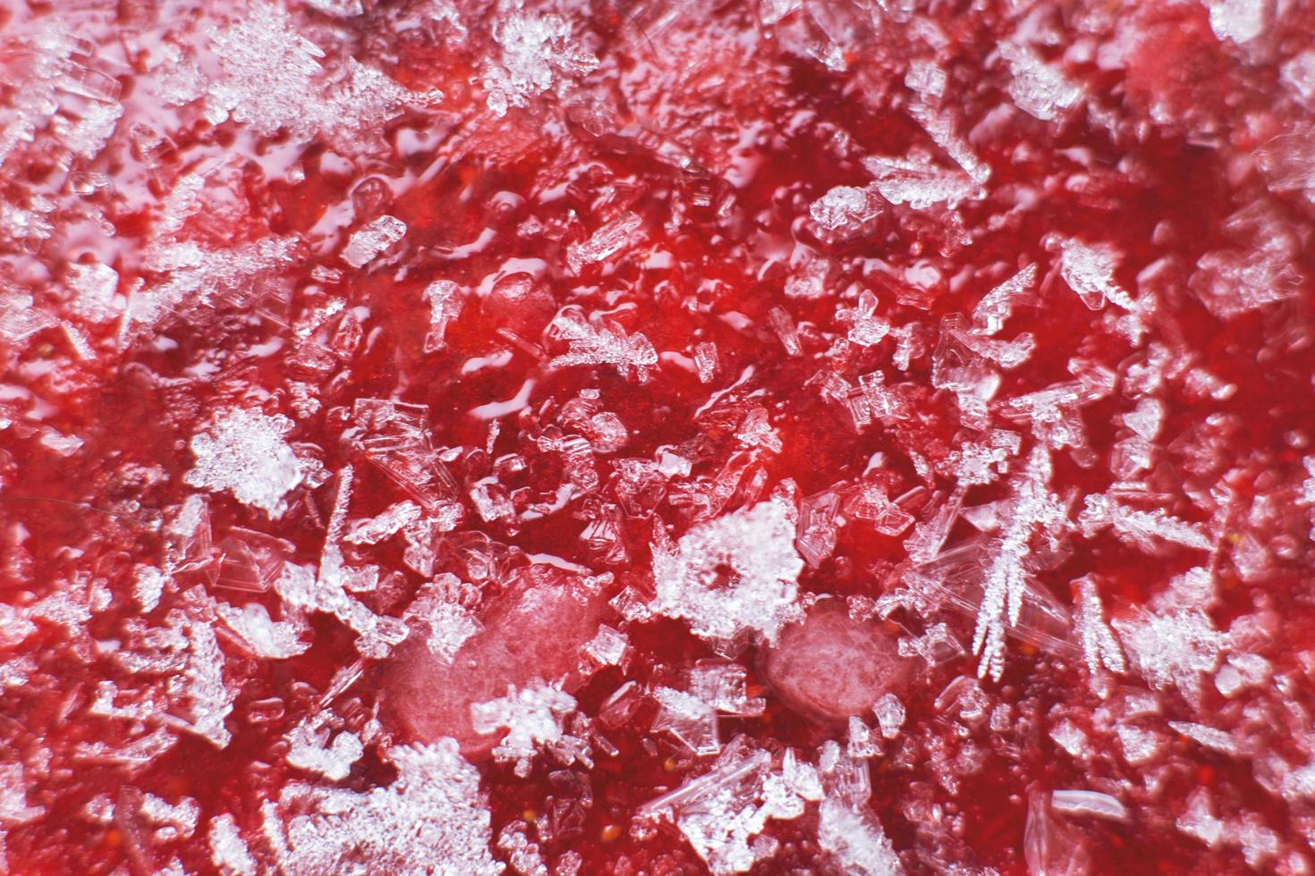 schiacciato rosso fresco congelato fragole sfondo avvicinamento foto