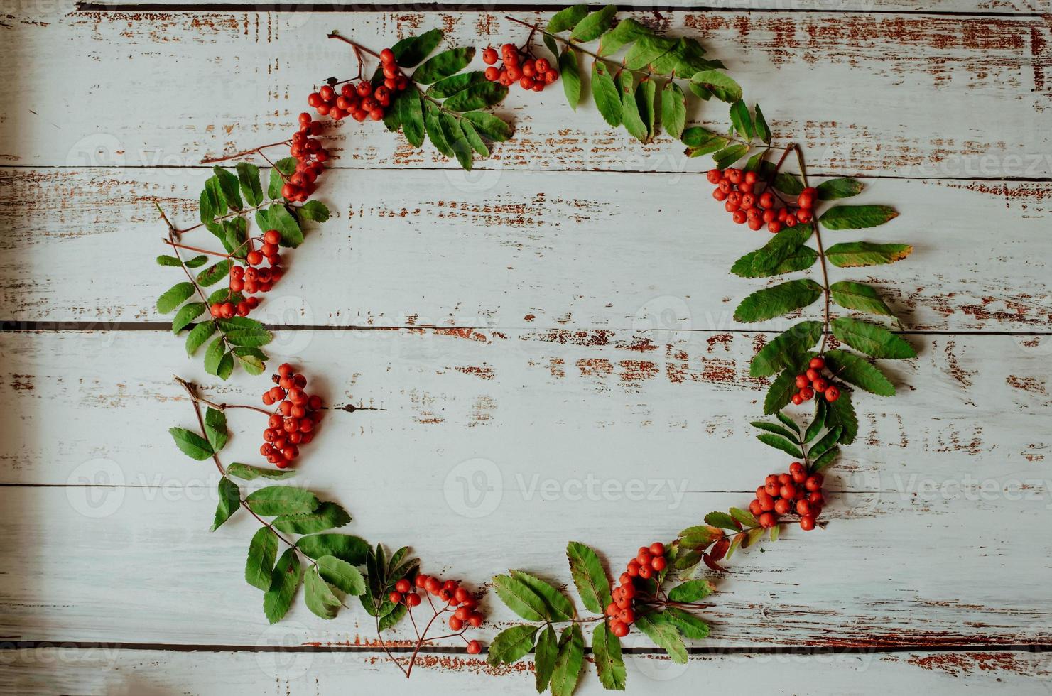 il giro telaio di le foglie e frutti di bosco di Rowan foto