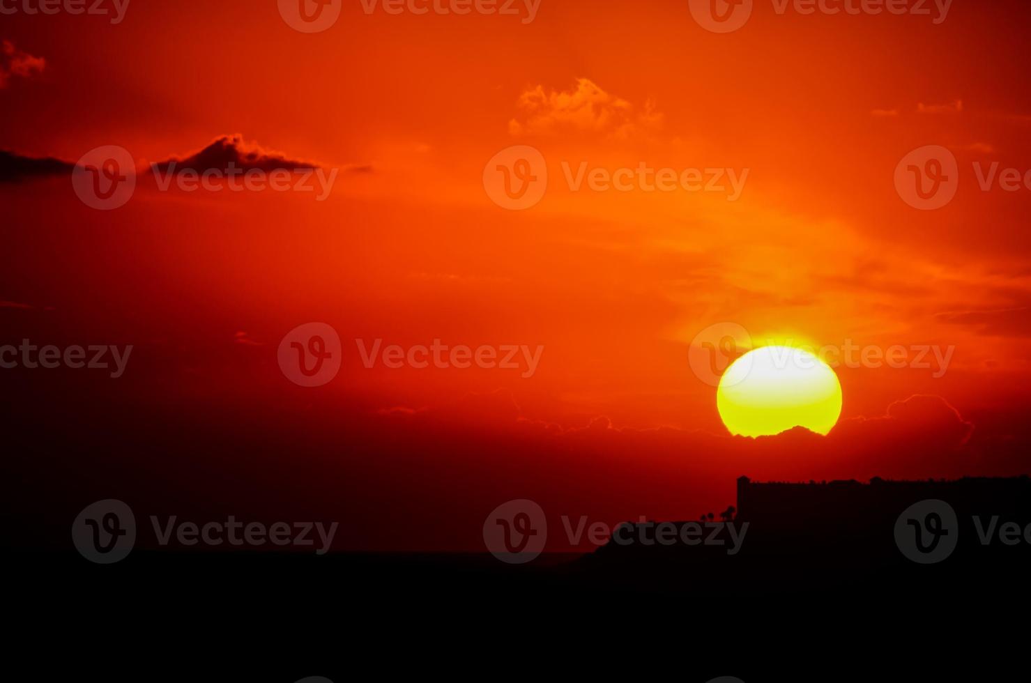 cielo al di sopra di il tramonto foto