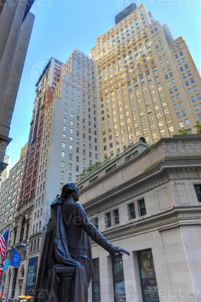 Giorgio Washington, federale sala, parete st, Manhattan, NY foto