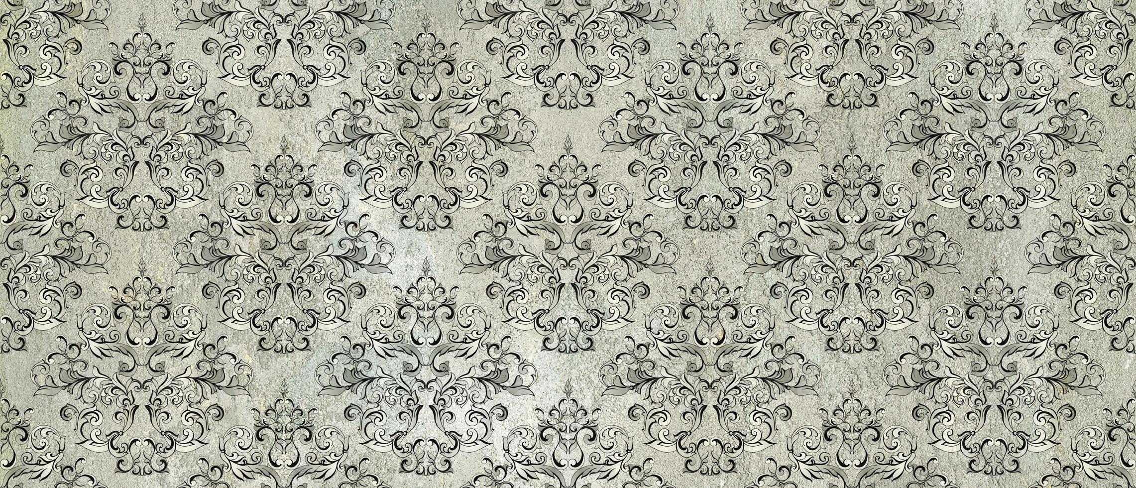 digitale piastrelle design. 3d rendere colorato ceramica parete piastrelle decorazione. astratto damasco patchwork senza soluzione di continuità modello con geometrico e floreale ornamenti, Vintage ▾ piastrelle intricato dettagli foto