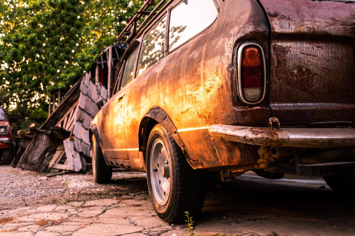 vicino su retrò auto, d'epoca auto foto