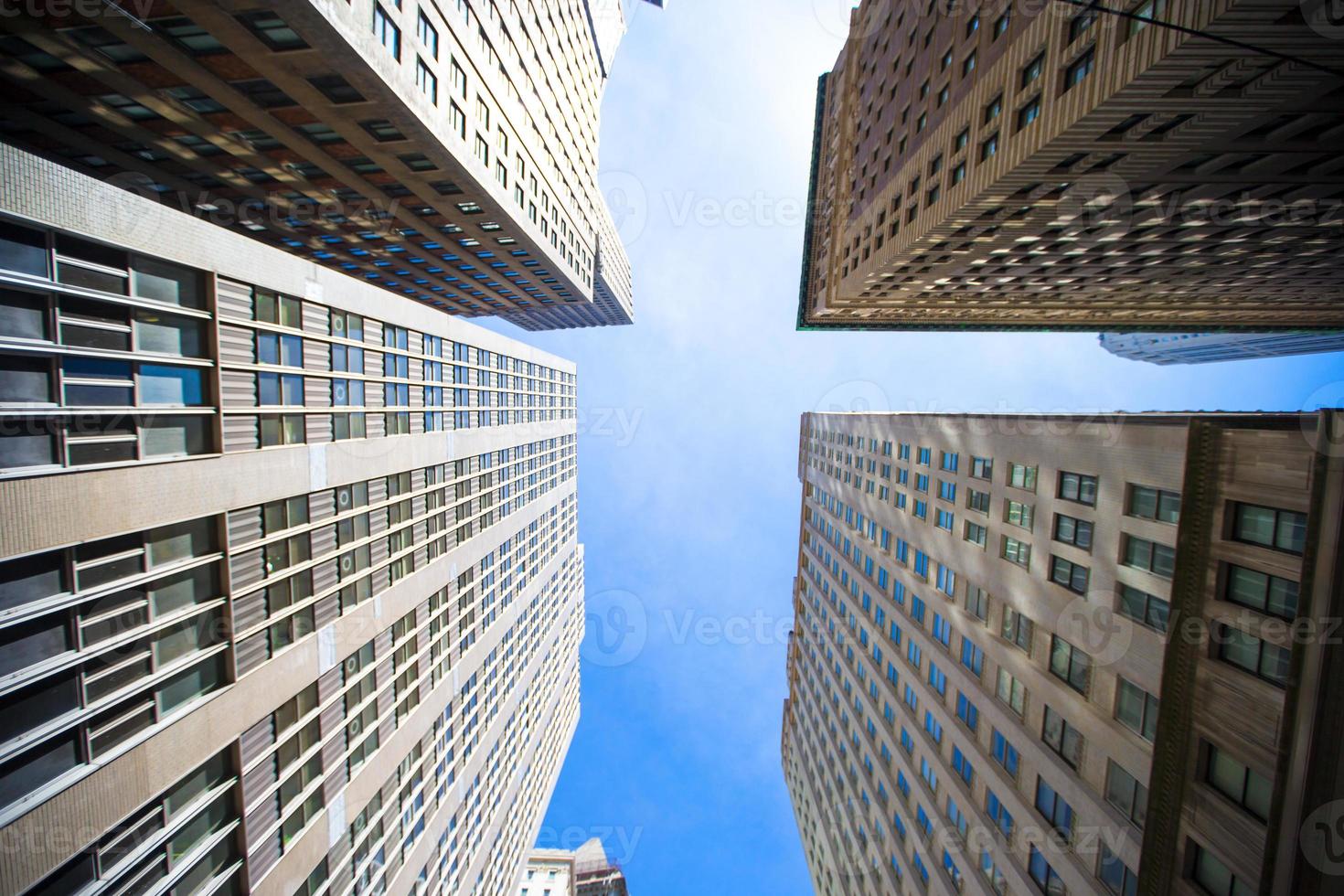 nuovo York grattacieli Visualizza verso l'alto foto