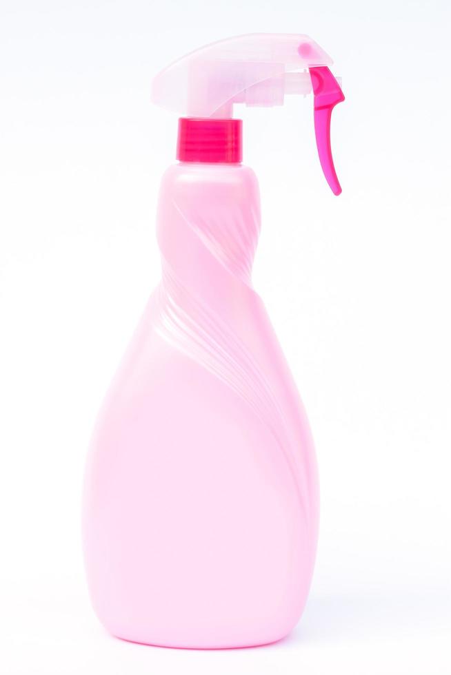 flacone spray in plastica rosa foto