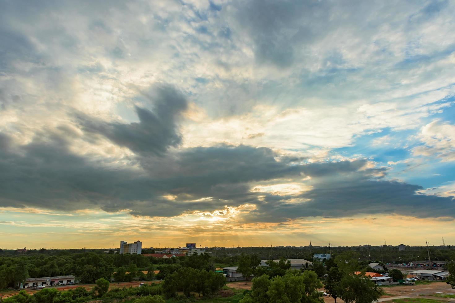 cielo al tramonto foto