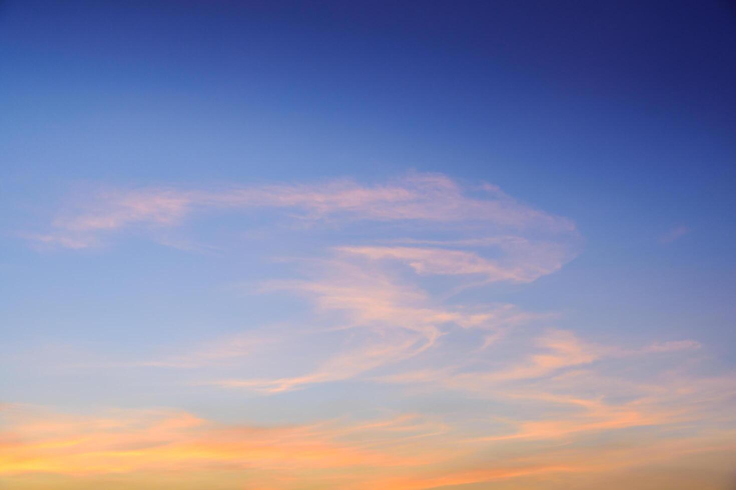 cielo e nuvole al tramonto foto