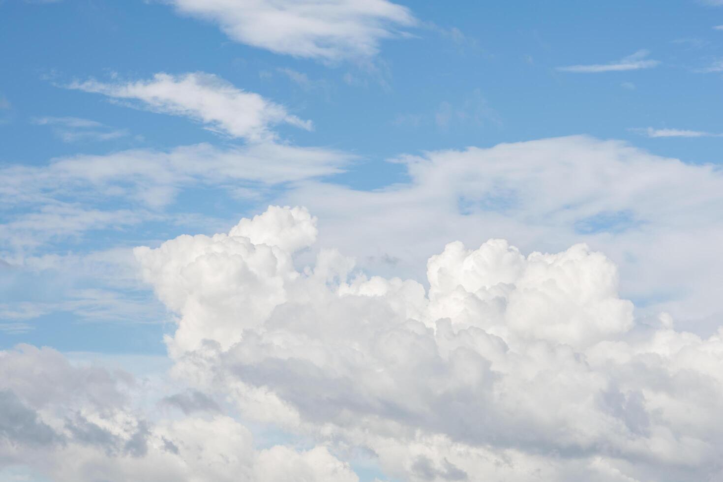 cielo blu con nuvole bianche foto