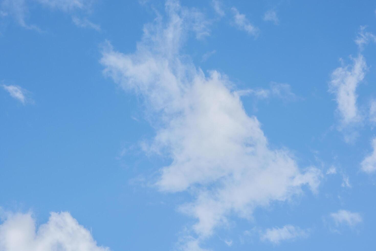 cielo blu con nuvole bianche foto