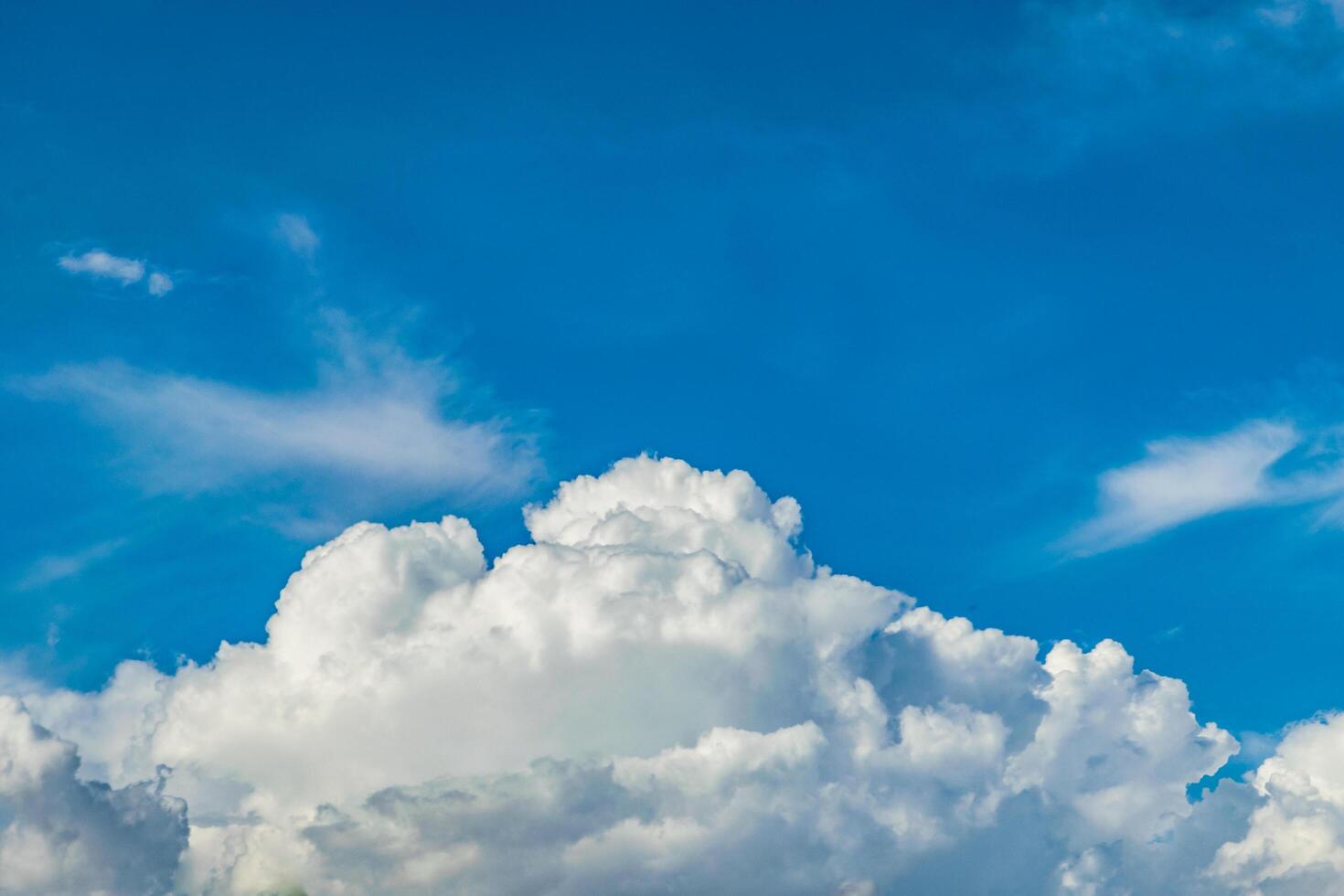 cielo blu con nuvole bianche foto