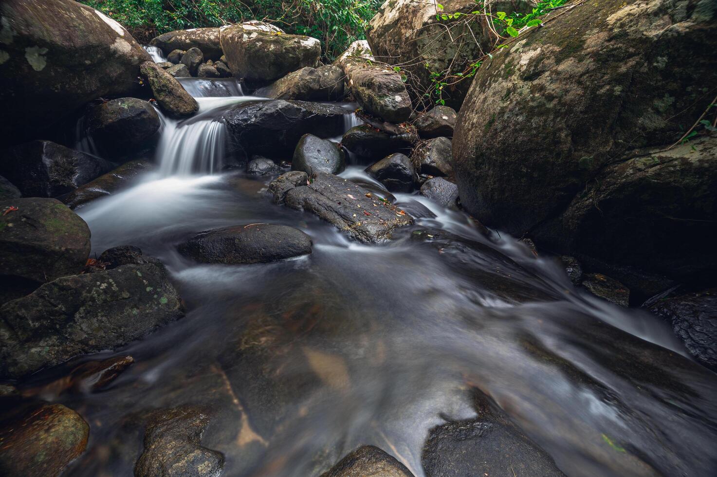 ruscello nel parco nazionale delle cascate di khao chamao foto