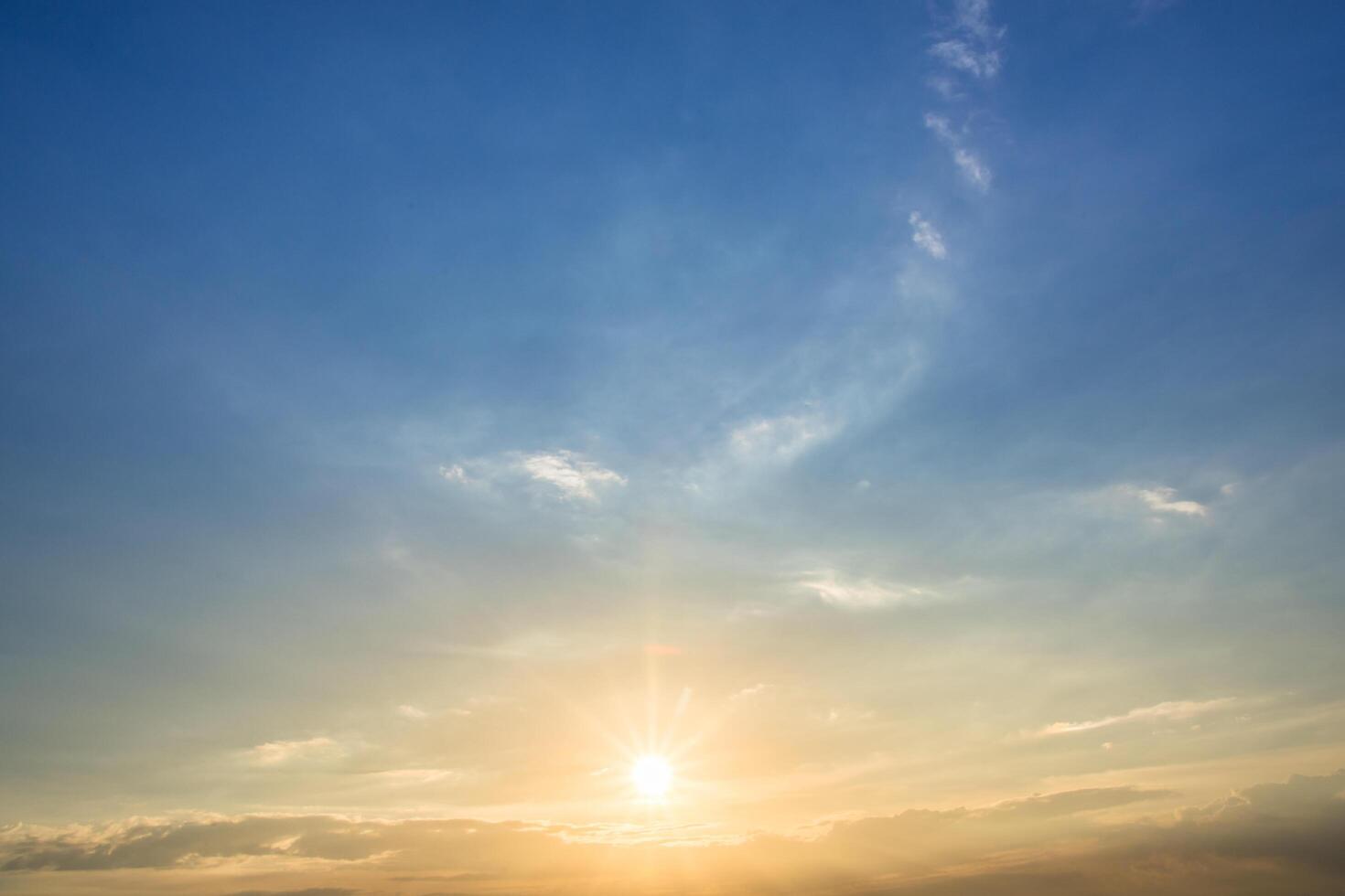 il cielo al tramonto foto